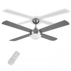 Life Ανεμιστήρας Οροφής 122cm με Φως και Τηλεχειριστήριο Ασημί